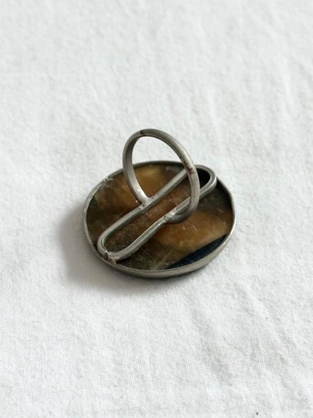 Whimsygoth/Boho/Witchy/Maximalist Ring With Natural Stone - Picture 3 of 4